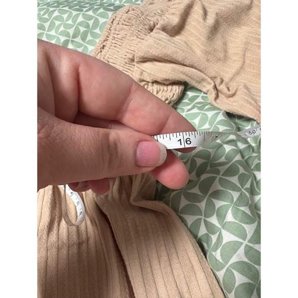 Baeverly Smocked Square Neck Ruched Front Blush Pink Babydoll shirt - Picture 6 of 7